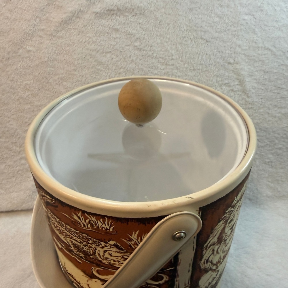 Vintage Georges Briard Safari Animal Ice Bucket Mid Century Modern Barware USA - Picture 9 of 12